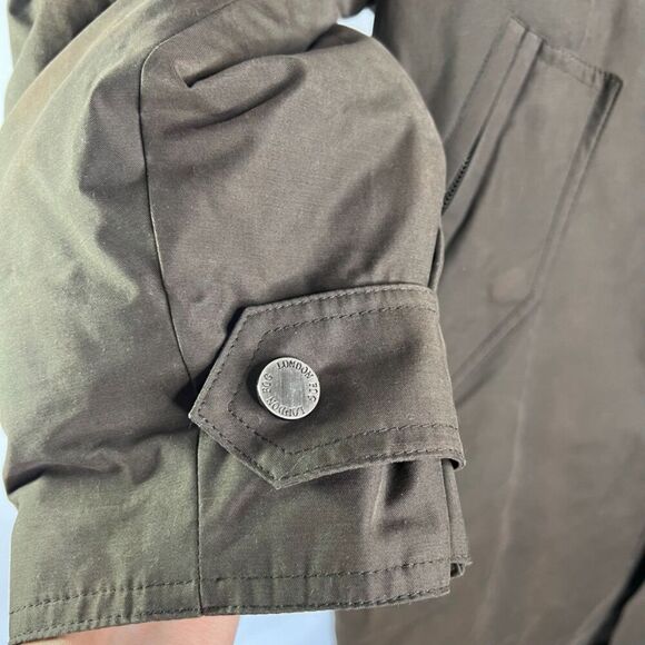 London Fog NWT Rainwear Short Trench Coat Green Removable Liner Sz Medium - Picture 4 of 13